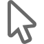 dim gray cursor icon