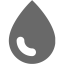 dim gray droplet icon