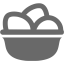 dim gray eggs icon