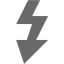 dim gray flash icon