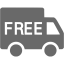 dim gray free shipping icon