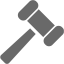 dim gray gavel icon