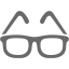 dim gray glasses icon