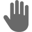 dim gray hand cursor icon