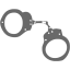 dim gray handcuffs icon