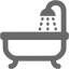 dim gray hot tube icon