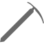 dim gray ice axe icon