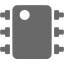 dim gray integrated circuit icon