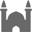 dim gray mosque icon