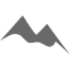 dim gray mountain icon