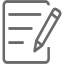 dim gray notepad icon