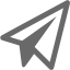 dim gray paper plane icon