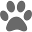 dim gray paw icon