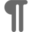 dim gray pi icon