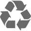 dim gray recycle icon