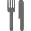 dim gray restaurant icon