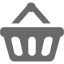 dim gray shopping basket icon