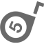 dim gray tape measure icon