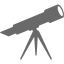 dim gray telescope icon