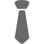 dim gray tie icon