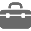 dim gray tool box icon