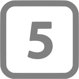 Number 5 - Free signs icons