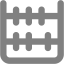 gray abacus icon