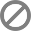 gray ban icon