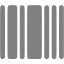 gray barcode icon