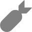 gray bomb icon