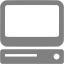 gray computer icon