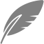 gray feather icon