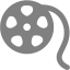 gray film reel icon