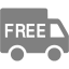 gray free shipping icon