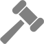 gray gavel icon