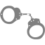 gray handcuffs icon