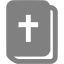 gray holy bible icon