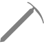 gray ice axe icon