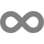 gray infinity icon