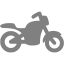 gray motorcycle icon