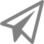 gray paper plane icon