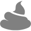 gray poo icon