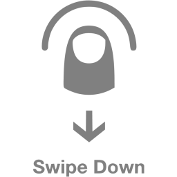 swipe down 2 icon