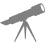 gray telescope icon