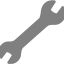 gray wrench 2 icon