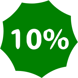 10 percent badge icon