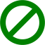 green ban icon