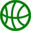 green basketball icon