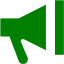 green bullhorn icon