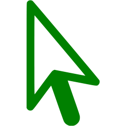 Green cursor 2 icon - Free green cursor icons